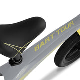 Bicicleta fara pedale, Lionelo, Bart Tour, Usoara, Cu cadru din magneziu, Cu ghidon si sa reglabile, Greutate 3.8 Kg, 12 inch, Conform cu standardul european de securitate EN71, Grey Stone