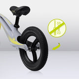 Bicicleta fara pedale, Lionelo, Bart Tour, Usoara, Cu cadru din magneziu, Cu ghidon si sa reglabile, Greutate 3.8 Kg, 12 inch, Conform cu standardul european de securitate EN71, Grey Stone
