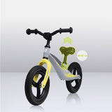 Bicicleta fara pedale, Lionelo, Bart Tour, Usoara, Cu cadru din magneziu, Cu ghidon si sa reglabile, Greutate 3.8 Kg, 12 inch, Conform cu standardul european de securitate EN71, Grey Stone