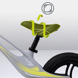 Bicicleta fara pedale, Lionelo, Bart Tour, Usoara, Cu cadru din magneziu, Cu ghidon si sa reglabile, Greutate 3.8 Kg, 12 inch, Conform cu standardul european de securitate EN71, Grey Stone