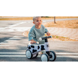 Bicicleta fara pedale, Lionelo, Sammy, Cu 4 roti, Din spuma EVA, Stabila, Manere moi, antiderapante, 12- 36 luni, Greutate maxima suportata 25 kg, Certificata EN 71-1:2014, EN 71-2:2011, EN 71-3:2019, Alb