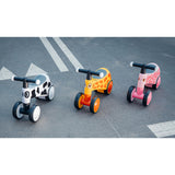 Bicicleta fara pedale, Lionelo, Sammy, Cu 4 roti, Din spuma EVA, Stabila, Manere moi, antiderapante, 12- 36 luni, Greutate maxima suportata 25 kg, Certificata EN 71-1:2014, EN 71-2:2011, EN 71-3:2019, Galben