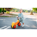 Bicicleta fara pedale, Lionelo, Sammy, Cu 4 roti, Din spuma EVA, Stabila, Manere moi, antiderapante, 12- 36 luni, Greutate maxima suportata 25 kg, Certificata EN 71-1:2014, EN 71-2:2011, EN 71-3:2019, Galben