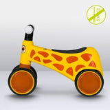 Bicicleta fara pedale, Lionelo, Sammy, Cu 4 roti, Din spuma EVA, Stabila, Manere moi, antiderapante, 12- 36 luni, Greutate maxima suportata 25 kg, Certificata EN 71-1:2014, EN 71-2:2011, EN 71-3:2019, Galben