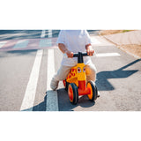 Bicicleta fara pedale, Lionelo, Sammy, Cu 4 roti, Din spuma EVA, Stabila, Manere moi, antiderapante, 12- 36 luni, Greutate maxima suportata 25 kg, Certificata EN 71-1:2014, EN 71-2:2011, EN 71-3:2019, Galben