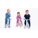 Bicicleta fara pedale, Lionelo, Villy, Cu 4 roti, Din spuma EVA si TPR, Stabila, Manere moi, antiderapante, 12- 36 luni, Sustine pana la 30 kg, Certificata EN 71-1:2014, EN 71-2:2011, EN 71-3:2019, Bej