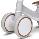 Bicicleta fara pedale, Lionelo, Villy, Cu 4 roti, Din spuma EVA si TPR, Stabila, Manere moi, antiderapante, 12- 36 luni, Sustine pana la 30 kg, Certificata EN 71-1:2014, EN 71-2:2011, EN 71-3:2019, Bej