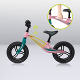 Bicicleta fara pedale, Lionelo, Bart Tour, Usoara, Cu cadru din magneziu, Cu ghidon si sa reglabile, Greutate 3.8 Kg, 12 inch, Conform cu standardul european de securitate EN71, Pink Bubblegum