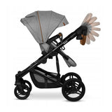 Carucior 2 in 1, Lionelo, Mari Tour, Cu landou individual si salteluta moale, Reversibil, Maner ajustabil, Plasa de tantari, Husa de picioare, Geanta parinti, 22 kg, Conform cu standardele europene de securitate EN1888 si EN1466, Gri