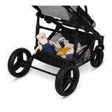 Carucior 2 in 1, Lionelo, Mari Tour, Cu landou individual si salteluta moale, Reversibil, Maner ajustabil, Plasa de tantari, Husa de picioare, Geanta parinti, 22 kg, Conform cu standardele europene de securitate EN1888 si EN1466, Gri