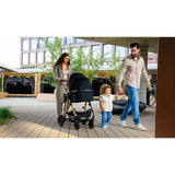 Carucior 3 in 1, Lionelo, Amber, Cadru aluminiu, Cu landou intarit si salteluta moale, Cu scoica auto testata ADAC, Reversibil, Cu accesorii, Geanta parinti, Pana la 22 kg, EN1888-1 EN1888-2 EN1466 ECE R129, Negru onyx