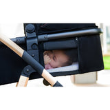 Carucior 3 in 1, Lionelo, Amber, Cadru aluminiu, Cu landou intarit si salteluta moale, Cu scoica auto testata ADAC, Reversibil, Cu accesorii, Geanta parinti, Pana la 22 kg, EN1888-1 EN1888-2 EN1466 ECE R129, Negru onyx