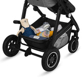 Carucior 3 in 1, Lionelo, Bianka, Transformabil, Cadru aluminiu, Cu landou si salteluta moale, Cu scoica auto, Cu multiple accesorii, Sustine 22 kg, 0 luni+, EN1466:2014+AC:2015, EN1888, Gri