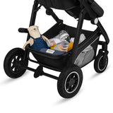 Carucior 3 in 1, Lionelo, Bianka, Transformabil, Cadru aluminiu, Cu landou si salteluta moale, Cu scoica auto, Cu multiple accesorii, Sustine 22 kg, 0 luni+, EN1466:2014+AC:2015, EN1888, Negru