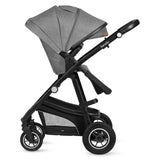 Carucior 3 in 1, Lionelo, Bianka, Transformabil, Cadru aluminiu, Cu landou si salteluta moale, Cu scoica auto, Cu multiple accesorii, Sustine 22 kg, 0 luni+, EN1466:2014+AC:2015, EN1888, Gri