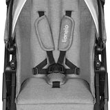 Carucior 3 in 1, Lionelo, Bianka, Transformabil, Cadru aluminiu, Cu landou si salteluta moale, Cu scoica auto, Cu multiple accesorii, Sustine 22 kg, 0 luni+, EN1466:2014+AC:2015, EN1888, Gri
