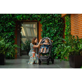 Carucior 2 in 1, Lionelo, Amber, Cadru aluminiu, Cu landou intarit si salteluta moale, Reversibil, Maner ajustabil, Huse pentru picioare, ploaie, Plasa de tantari, Geanta parinti, Pana la 22 kg, EN1888-1, EN1888-2, EN1466, Gri inchis