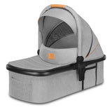 Carucior 2 in 1, Lionelo, Amber, Cadru aluminiu, Cu landou intarit si salteluta moale, Reversibil, Maner ajustabil, Huse pentru picioare, ploaie, Plasa de tantari, Geanta parinti, Pana la 22 kg, EN1888-1, EN1888-2, EN1466, Gri deschis
