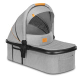 Carucior 2 in 1, Lionelo, Amber, Cadru aluminiu, Cu landou intarit si salteluta moale, Reversibil, Maner ajustabil, Huse pentru picioare, ploaie, Plasa de tantari, Geanta parinti, Pana la 22 kg, EN1888-1, EN1888-2, EN1466, Gri deschis