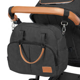 Carucior 3 in 1, Lionelo, Amber, Cadru aluminiu, Cu landou intarit si salteluta moale, Cu scoica auto testata ADAC, Reversibil, Cu accesorii, Geanta parinti, Pana la 22 kg, Gri Inchis