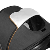 Carucior 3 in 1, Lionelo, Amber, Cadru aluminiu, Cu landou intarit si salteluta moale, Cu scoica auto testata ADAC, Reversibil, Cu accesorii, Geanta parinti, Pana la 22 kg, Gri Inchis