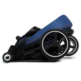 Carucior 2 in 1, Lionelo, Mika, Cadru din aluminiu, Cu landou intarit si salteluta moale, Reversibil, Maner ajustabil, Plasa de tantari, Husa de ploaie, de picioare, 22 kg, Conform cu standardele europene de securitate EN1888-1 EN1888-2, EN1466, Albastru