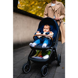 Carucior 2 in 1, Lionelo, Mika, Cadru din aluminiu, Cu landou intarit si salteluta moale, Reversibil, Maner ajustabil, Plasa de tantari, Husa de ploaie, de picioare, 22 kg, Conform cu standardele europene de securitate EN1888-1 EN1888-2, EN1466, Albastru