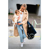 Carucior 2 in 1, Lionelo, Mika, Cadru din aluminiu, Cu landou intarit si salteluta moale, Reversibil, Maner ajustabil, Plasa de tantari, Husa de ploaie, de picioare, 22 kg, Conform cu standardele europene de securitate EN1888-1 EN1888-2, EN1466, Albastru