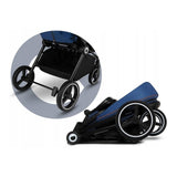 Carucior 2 in 1, Lionelo, Mika, Cadru din aluminiu, Cu landou intarit si salteluta moale, Reversibil, Maner ajustabil, Plasa de tantari, Husa de ploaie, de picioare, 22 kg, Conform cu standardele europene de securitate EN1888-1 EN1888-2, EN1466, Albastru