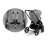 Carucior 2 in 1, Lionelo, Mika, Cadru din aluminiu, Cu landou intarit si salteluta moale, Reversibil, Maner ajustabil, Plasa de tantari, Husa de ploaie, de picioare, 22 kg, Conform cu standardele europene de securitate EN1888-1 EN1888-2, EN1466, Gri