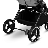 Carucior 2 in 1, Lionelo, Mika, Cadru din aluminiu, Cu landou intarit si salteluta moale, Reversibil, Maner ajustabil, Plasa de tantari, Husa de ploaie, de picioare, 22 kg, Conform cu standardele europene de securitate EN1888-1 EN1888-2, EN1466, Gri