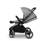 Carucior 2 in 1, Lionelo, Mika, Cadru din aluminiu, Cu landou intarit si salteluta moale, Reversibil, Maner ajustabil, Plasa de tantari, Husa de ploaie, de picioare, 22 kg, Conform cu standardele europene de securitate EN1888-1 EN1888-2, EN1466, Gri