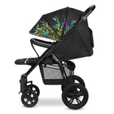 Carucior sport, Lionelo, Annet Tour Dreamin, Editie Limitata, De la nastere, Capotina impermeabila, Cu filtru UPF 50+, Cu maner reglabil, Plasa de tantari, Suport biberon, Saculet pentru picioare, Pana la 22 kg, Cu certificare TUV, Negru
