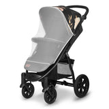 Carucior sport, Lionelo, Annet Tour Lovin, Editie Limitata, De la nastere, Cu capotina impermeabila, Cu filtru UPF 50+, Cu maner reglabil, Plasa de tantari, Suport biberon, Saculet pentru picioare, Pana la 22 kg, Cu certificare TUV, Negru