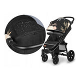 Carucior sport, Lionelo, Annet Tour Lovin, Editie Limitata, De la nastere, Cu capotina impermeabila, Cu filtru UPF 50+, Cu maner reglabil, Plasa de tantari, Suport biberon, Saculet pentru picioare, Pana la 22 kg, Cu certificare TUV, Negru