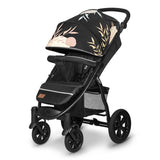 Carucior sport, Lionelo, Annet Tour Lovin, Editie Limitata, De la nastere, Cu capotina impermeabila, Cu filtru UPF 50+, Cu maner reglabil, Plasa de tantari, Suport biberon, Saculet pentru picioare, Pana la 22 kg, Cu certificare TUV, Negru