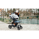 Carucior sport, Lionelo, Annet Plus, De la nastere, Cu accesorii si capotina XXL reglabila, 0 - 22 Kg, Conform cu standardele europene de securitate EN1888-1 si EN1888-2, Negru