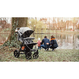 Carucior sport, Lionelo, Annet Plus, De la nastere, Cu accesorii si capotina XXL reglabila, 0 - 22 Kg, Conform cu standardele europene de securitate EN1888-1 si EN1888-2, Negru