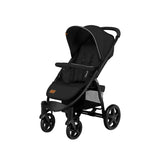 Carucior sport, Lionelo, Annet Plus, De la nastere, Cu accesorii si capotina XXL reglabila, 0 - 22 Kg, Conform cu standardele europene de securitate EN1888-1 si EN1888-2, Negru