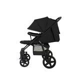 Carucior sport, Lionelo, Annet Plus, De la nastere, Cu accesorii si capotina XXL reglabila, 0 - 22 Kg, Conform cu standardele europene de securitate EN1888-1 si EN1888-2, Negru