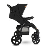 Carucior sport, Lionelo, Annet Plus, De la nastere, Cu accesorii si capotina XXL reglabila, 0 - 22 Kg, Conform cu standardele europene de securitate EN1888-1 si EN1888-2, Negru
