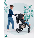 Carucior sport, Lionelo, Annet Plus, De la nastere, Cu accesorii si capotina XXL reglabila, 0 - 22 Kg, Conform cu standardele europene de securitate EN1888-1 si EN1888-2, Negru