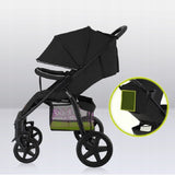 Carucior sport, Lionelo, Annet Plus, De la nastere, Cu accesorii si capotina XXL reglabila, 0 - 22 Kg, Conform cu standardele europene de securitate EN1888-1 si EN1888-2, Negru