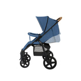 Carucior sport, Lionelo, Annet Plus, De la nastere, Cu accesorii si capotina XXL reglabila, 0 - 22 Kg, Conform cu standardele europene de securitate EN1888-1 si EN1888-2, Albastru Denim