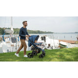 Carucior sport, Lionelo, Annet Plus, De la nastere, Cu accesorii si capotina XXL reglabila, 0 - 22 Kg, Conform cu standardele europene de securitate EN1888-1 si EN1888-2, Albastru Denim