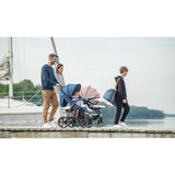 Carucior sport, Lionelo, Annet Plus, De la nastere, Cu accesorii si capotina XXL reglabila, 0 - 22 Kg, Conform cu standardele europene de securitate EN1888-1 si EN1888-2, Albastru Denim