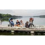 Carucior sport, Lionelo, Annet Plus, De la nastere, Cu accesorii si capotina XXL reglabila, 0 - 22 Kg, Conform cu standardele europene de securitate EN1888-1 si EN1888-2, Albastru Denim