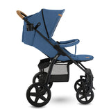 Carucior sport, Lionelo, Annet Plus, De la nastere, Cu accesorii si capotina XXL reglabila, 0 - 22 Kg, Conform cu standardele europene de securitate EN1888-1 si EN1888-2, Albastru Denim