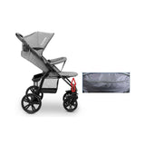 Carucior sport, Lionelo, Annet Plus, De la nastere, Cu accesorii si capotina XXL reglabila, 0 - 22 Kg, Conform cu standardele europene de securitate EN1888-1 si EN1888-2, Gri
