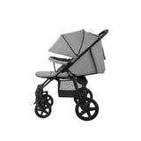 Carucior sport, Lionelo, Annet Plus, De la nastere, Cu accesorii si capotina XXL reglabila, 0 - 22 Kg, Conform cu standardele europene de securitate EN1888-1 si EN1888-2, Gri